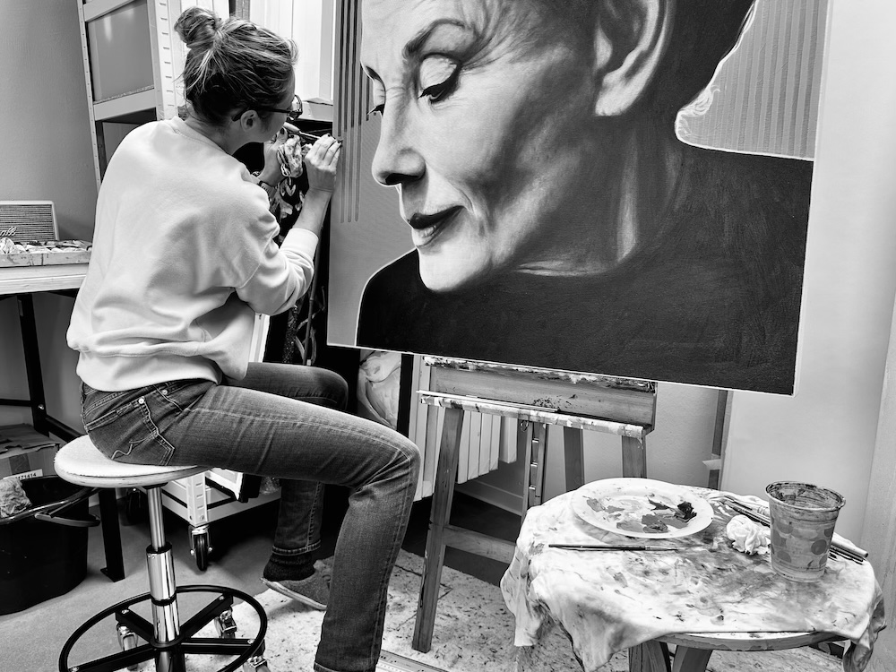 Rita Stern im Atelier 2025