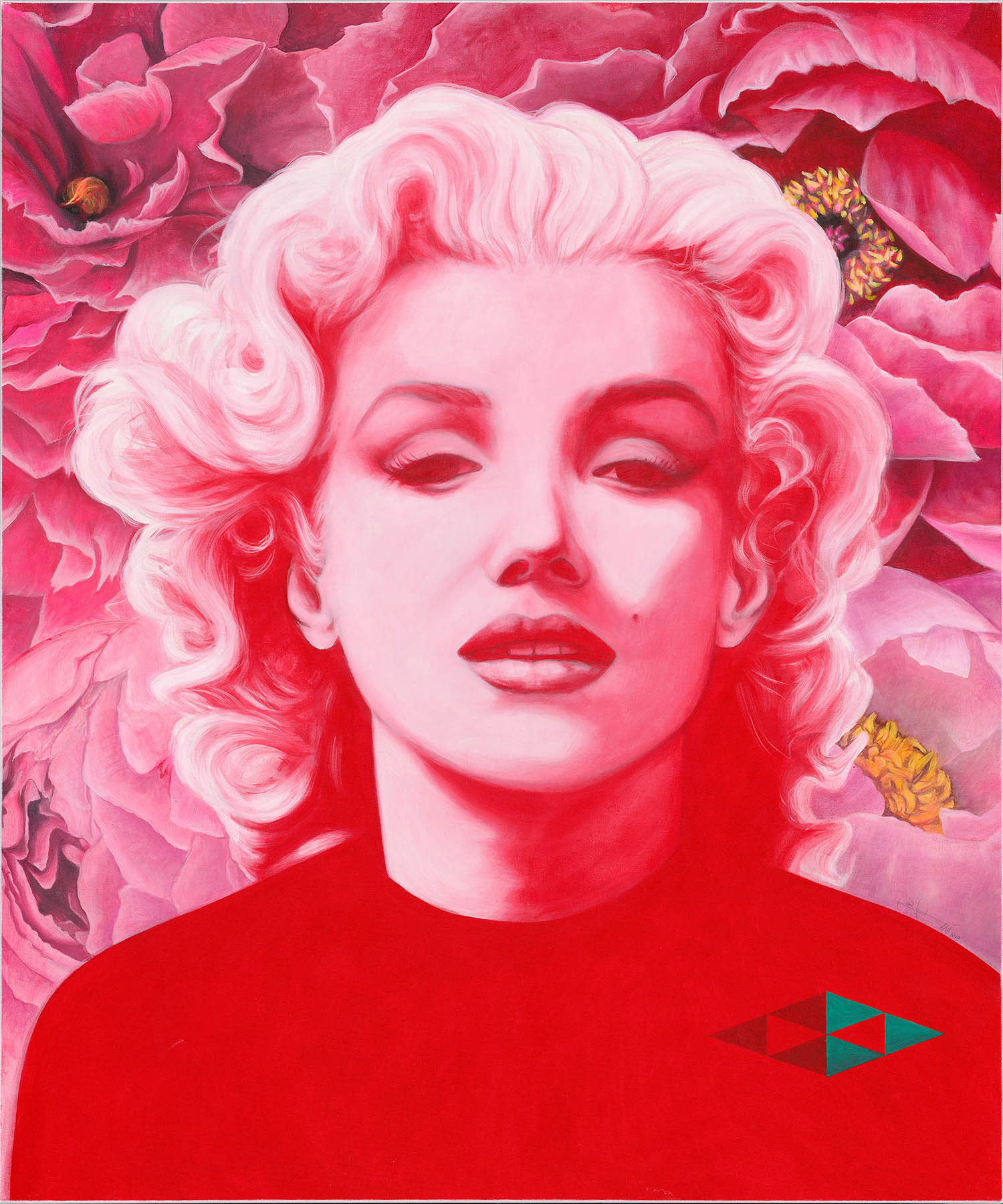 Norma Jean I / Acryl auf Leinwand 100x120cm © Rita Stern Miltenberg